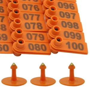 Sheep Goat Ear Tag 001-100 Numbered (100pcs)